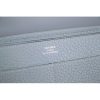 Hermes Dogon Combine Wallet In Blue Lin Leather - Image 7