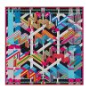 Hermes Black Sangles en Zigzag Silk Scarf - Image 7