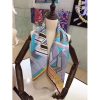 Hermes Turquoise Sangles en Zigzag Silk Scarf - Image 3