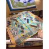 Hermes Turquoise Sangles en Zigzag Silk Scarf - Image 6