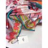 Hermes White Sangles en Zigzag Silk Scarf - Image 5