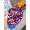 Hermes Blue Ex-Libris en Cravates Silk Scarf - Image 4