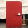 Hermes Dogon Combine Wallet In Red Leather - Image 4