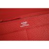 Hermes Dogon Combine Wallet In Red Leather - Image 5