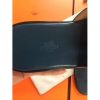 Hermes Navy Blue Epsom Izmir Sandals - Image 3