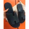Hermes Navy Blue Epsom Izmir Sandals - Image 6
