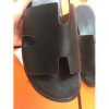 Hermes Black Swift Izmir Sandals - Image 2