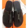 Hermes Black Swift Izmir Sandals - Image 4