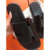 Hermes Black Swift Izmir Sandals - Image 7