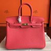Hermes Bougainvillier Clemence Birkin 25cm Handmade Bag - Image 4