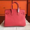 Hermes Bougainvillier Clemence Birkin 25cm Handmade Bag - Image 6