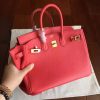 Hermes Bougainvillier Clemence Birkin 25cm Handmade Bag - Image 9