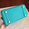 Hermes Blue Paon Epsom Birkin 25cm Handmade Bag - Image 3