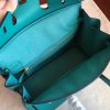 Hermes Blue Paon Epsom Birkin 25cm Handmade Bag - Image 9
