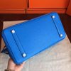 Hermes Blue Hydar Clemence Birkin 35cm Handmade Bag - Image 6