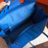 Hermes Blue Hydar Clemence Birkin 35cm Handmade Bag - Image 7