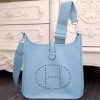 Hermes Light Blue Evelyne III PM Bag - Image 8