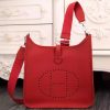 Hermes Red Evelyne III PM Bag - Image 4