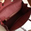 Hermes Bordeaux Clemence Birkin 25cm Handmade Bag - Image 3