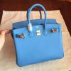 Hermes Blue Paradiso Epsom Birkin 25cm Handmade Bag - Image 2