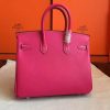 Hermes Rose Tyrien Epsom Birkin 30CM 35cm Handmade Bag - Image 9