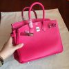 Hermes Rose Tyrien Epsom Birkin 30CM 35cm Handmade Bag - Image 5
