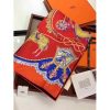 Hermes Red Paperoles Silk Twill Scarf - Image 5