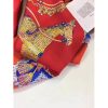 Hermes Red Paperoles Silk Twill Scarf - Image 8