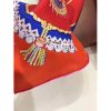 Hermes Red Paperoles Silk Twill Scarf - Image 9