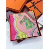 Hermes Vieux Rose Paperoles Silk Twill Scarf - Image 3