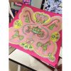 Hermes Vieux Rose Paperoles Silk Twill Scarf - Image 4