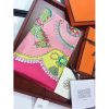 Hermes Vieux Rose Paperoles Silk Twill Scarf - Image 5