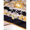 Hermes Black Parures Precieuses Silk Shawl - Image 3