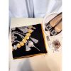 Hermes Black Parures Precieuses Silk Shawl - Image 7