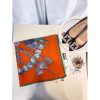 Hermes Orange Parures Precieuses Silk Shawl - Image 5