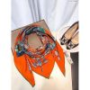 Hermes Orange Parures Precieuses Silk Shawl - Image 6