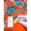 Hermes Orange Parures Precieuses Silk Shawl - Image 9