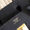 Hermes Black Clemence Birkin 30cm Handmade Bag - Image 6