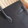 Hermes Black Clemence Birkin 30cm Handmade Bag - Image 7