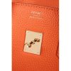 Hermes Orange Clemence Birkin 40cm Handmade Bag - Image 5