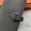 Hermes Black Togo Leather Bearn Gusset Wallet - Image 8