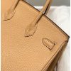 Hermes Birkin 25cm Bag In Chai Clemence Leather - Image 5
