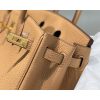 Hermes Birkin 25cm Bag In Chai Clemence Leather - Image 8