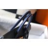 Hermes Navy Blue Clemence Birkin 25cm Handmade Bag - Image 6