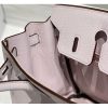 Hermes Birkin 25cm Bag In Mauve Pale Clemence Leather - Image 8