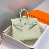 Hermes Birkin 25cm Bag In Vert Fizz Clemence Leather - Image 2