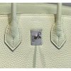 Hermes Birkin 25cm Bag In Vert Fizz Clemence Leather - Image 6