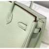 Hermes Birkin 25cm Bag In Vert Fizz Clemence Leather - Image 7