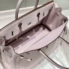 Hermes Birkin 30cm 35CM Bag In Mauve Pale Clemence Leather - Image 9