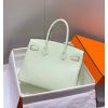 Hermes Birkin 30cm 35CM Bag In Vert Fizz Clemence Leather - Image 3